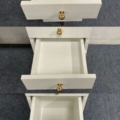 Francfranc/フランフラン エルドラド コスメデスク+リボンチェア+ハリウッドミラー 中古家具 店頭引取歓迎 R7814