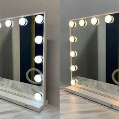 Francfranc/フランフラン エルドラド コスメデスク+リボンチェア+ハリウッドミラー 中古家具 店頭引取歓迎 R7814