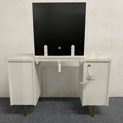 Francfranc/フランフラン エルドラド コスメデスク+リボンチェア+ハリウッドミラー 中古家具 店頭引取歓迎 R7814