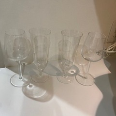 【ネット決済】ワイングラス、シャンパングラスセット