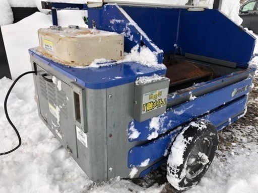 動画あり　軽整備済　燃料満タン　ヒルコ　融雪機　融メイト　HM-1500 パンクレスタイヤ