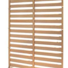 141t 未使用品 ALMAX アルマックス オレフェンス アルミ たためる フェンス 幅120×高さ180 (木目調 ナチュラルブラウン) 目隠し OF-1218NB y121503t