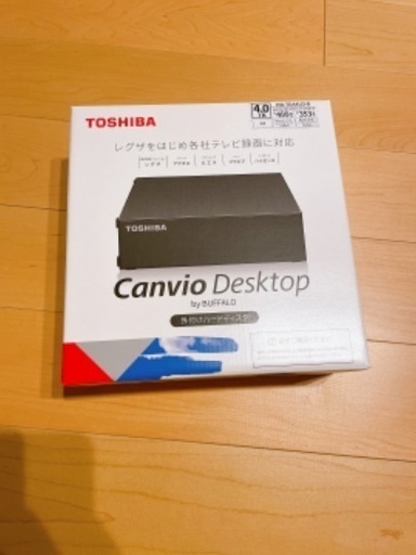 新品 ★ TOSHIBA Canvio HD-TDA4U3-B 外付けHDD 4TB ブラック ハードディスク 録画 SHARP