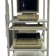 RICOH リコー PCセット ラック付 プリンター キーボード...