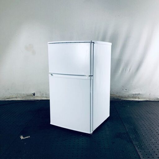 ID:rg218080 アイリスオーヤマ IRISOHYAMA 冷蔵庫 一人暮らし 中古 2020年製 2ドア 90L ホワイト 直冷式 右開き KRSD-YD9A  【リユース品：状態B】【送料無料】【設置費用無料】