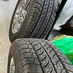 タイヤ 中古 15インチ 205/60R15 ホイール付き 2本...