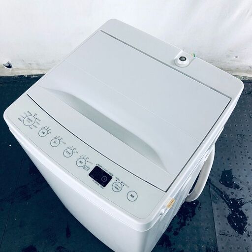 【同梱不可】 全自動洗濯機 2018年製 中古 一人暮らし 洗濯機 Haier ハイアール ID:sd25280 4.5kg 【リユース品：状態A】【送料無料】【設置費用無料】  AT-WM45B(W) ホワイト 洗濯機