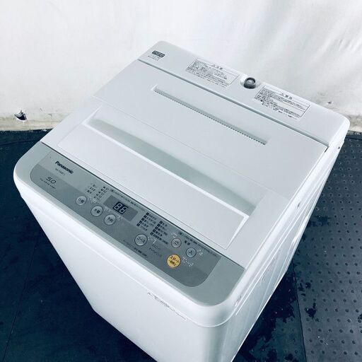 ID:sg217137 パナソニック Panasonic 洗濯機 一人暮らし 中古 2017年製 全自動洗濯機 5.0kg シルバー 送風 乾燥機能付き NA-F50B11  【リユース品：状態A】【送料無料】【設置費用無料】