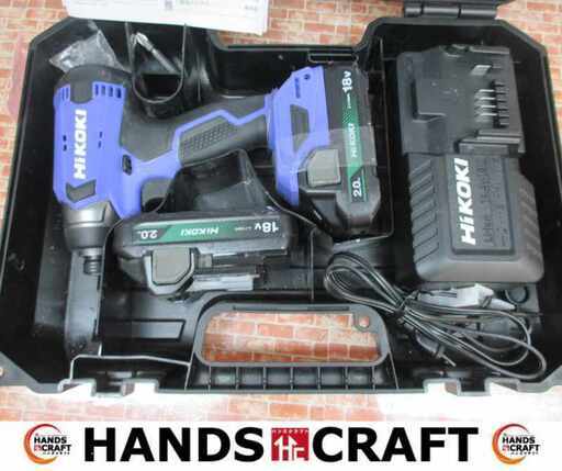HIKOKI ハイコーキ FWH18DA インパクトドライバー 中古品 18V 2.0Ah バッテリー×2 充電器 【ハンズクラフト宜野湾店】
