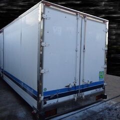 トラックコンテナ 箱 4t 6450x2300x2500 横扉付 アルミバン 冷凍冷蔵