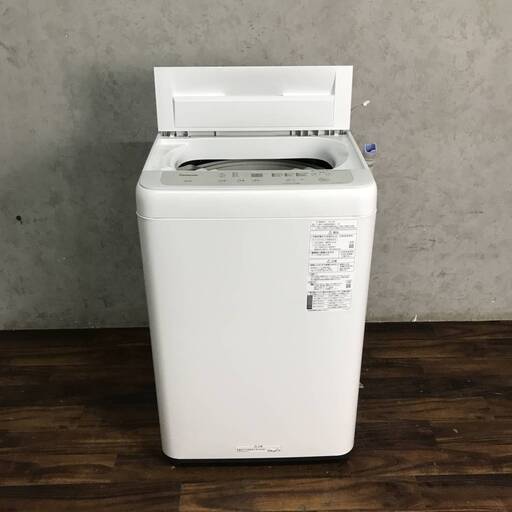 WY9/96 パナソニック Panasonic 全自動洗濯機 NA-F50B14 2021年製 5.0kg ホワイト 白 単身 一人暮らし ※動作確認済み ★直接引取歓迎