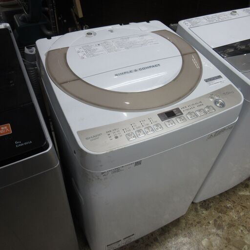 SHARP/シャープ 全自動洗濯機 ES-KS70T 2018年製 7.0kg 家電 配送可