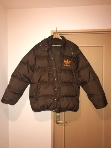 adidas ダウン　ブラウン　メンズ　美品