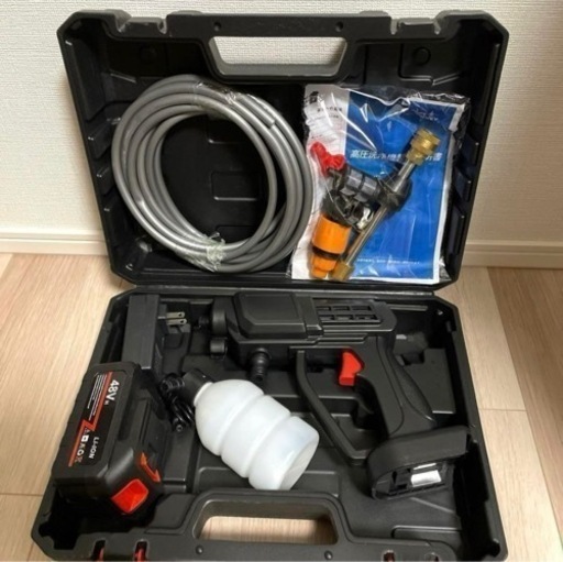 ⭐️新品⭐️高圧洗浄機 コードレス 充電式 高圧噴射3段階調節圧力 自吸式 バッテリー駆動