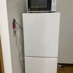 冷蔵庫、洗濯機、レンジ、ケトル、テレビ