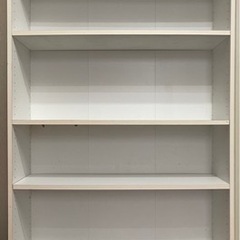白のシェルフ 棚 高さ174.5cm 木製 カラーボックス