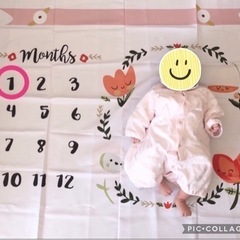 赤ちゃん　写真撮影　月齢　フォト　シート　マット