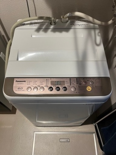 早い者勝ち‼️パナソニック　2017年製 NA-F60PB11-T 全自動洗濯機 ブラウン [洗濯6.0kg /乾燥機能無 /上開き]
