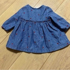 GAP デニムワンピース　ハート　60