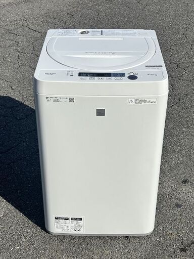 選ぶなら ES-G4E6 ES-G4E6-KW 4.5kg 洗濯機 全自動電気 シャープ SHARP ...