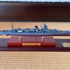 【ネット決済】日本海軍　軽巡洋艦　矢引　艦船模型　完成品　アクリ...