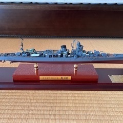 日本海軍　軽巡洋艦　矢引　艦船模型　完成品　アクリルケース付き 日本海軍 軽巡洋艦 矢引 艦船模型 完成品 アクリルケース付き