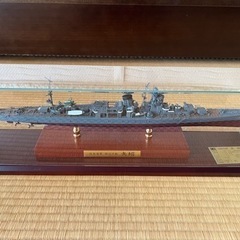日本海軍 軽巡洋艦 矢引 艦船模型 完成品 アクリルケース付き