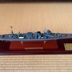 日本海軍　軽巡洋艦　矢引　艦船模型　完成品　アクリルケース付き 日本海軍 軽巡洋艦 矢引 艦船模型 完成品 アクリルケース付き