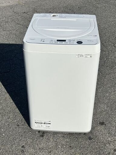 SHARP シャープ 全自動電気 洗濯機 5.5kg ES-GE5E-W ES-GE5E 2021年製 USED 中古