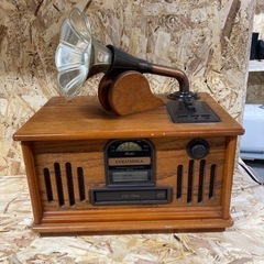 コロンビア 蓄音機型CDプレイヤー ラジオ