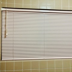 新品・未使用】浴室 フッ素コート 横型ブラインド ペールピンク