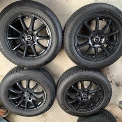 8〜9分山美品！MIDアルミホイール　スタッドレス　ブリジストンVRX2 225 60 R17 スバル レガシィアウトバック　XV フォレスターSJ系など