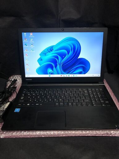 東芝 2016年夏モデル Dynabook B45/A(PB45ANADQNAADC1)Satellite Pro R50-C Series / Dual-Core-Cel 3855U(2コア/2スレッド 第6世代 Skylake) / メモリー4GB(2スロット・最大16GB) / HDD-750GB / 大画面15.6インチ液晶 / Webカメラ / DVDスーパーマルチ / Windows11＋Office2010インストール済 / 軽量薄型中古品