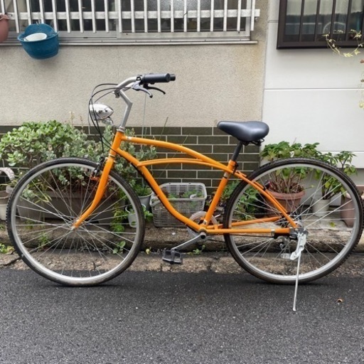 【美品】　ビーチクルーザー　ほぼ新品　自転車　27インチ