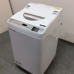 （1/8受渡済）YJT7956【SHARP/シャープ 5.5㎏洗濯機】美品 2020年製 ES-TX5D-S 家電 洗濯 乾燥機能付 穴なし槽