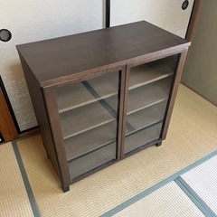 ※値下げしました　無印良品　キャビネット　ガラス扉