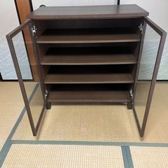 ※値下げしました　無印良品　キャビネット　ガラス扉