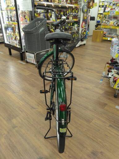 自転車　24インチ　６段ギア　子供　 アースグリーン　 バスケット付き 自転車 グリーン 24インチ 自転車 24インチ 6段ギア 子供 アース