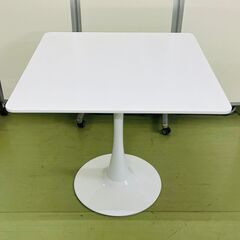 【ネット決済】ダイニングテーブル 四角テーブル 机 ホワイト オ...