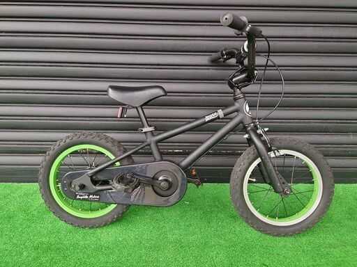 【子供用自転車14インチ】Wynn ウィンキッズバイク  MATTE BLACK×LIMEカラー【引取限定・現状渡し】三重県