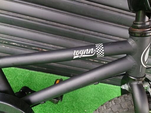 子供用自転車14インチ】Wynn ウィンキッズバイク MATTE BLACK×LIME