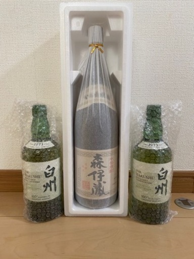 森伊蔵1800ml 白州ウィスキー700ml×2 100周年記念ボトル