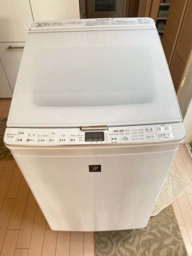 シャープSHARP洗濯機 8kg  2021年製 乾燥付き定価13万円ES-PX8E-W