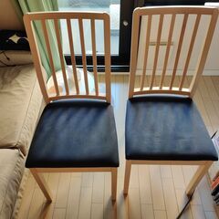 【ネット決済・配送可】IKEA EKEDALEN 椅子 2脚 ＊取引中