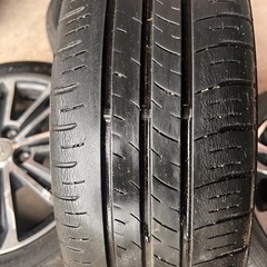  ダイハツタント純正アルミホイルとタイヤ４本（スリップゾーンから4ミリ位）