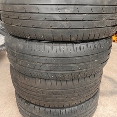  ダイハツタント純正アルミホイルとタイヤ４本（スリップゾーンから4ミリ位）