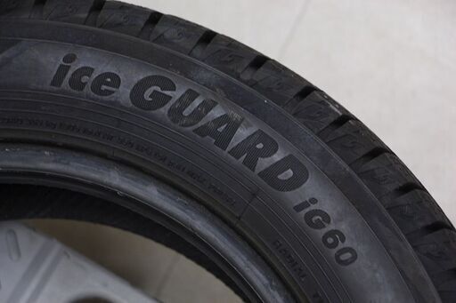 YOKOHAMA iceGUARD iG60 155/65R13 22年製 冬タイヤ 4本セット ヨコハマ アイスガード スタッドレス 残溝7.5mm～8mm (T1533wY)