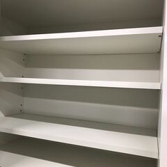 松田家具　レンジボード　キッチンボード　食器棚　1400㎜　大容量　ホワイト　クリーニング済み　ソフトクローズ　ロック付　おしゃれ　貝塚市　二色浜　南大阪　ジャングルジャングル貝塚店　