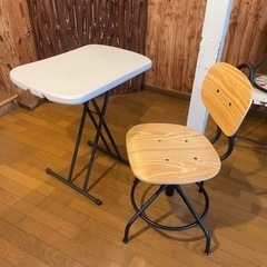 LIFETIME 折りたたみテーブル&IKEA チェアセット