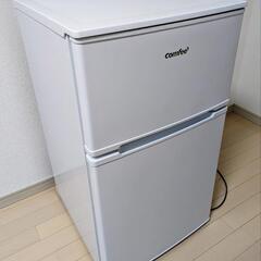 COMFEE' RCT90WH/E 冷蔵庫＆冷凍庫 1年使用、状態良好